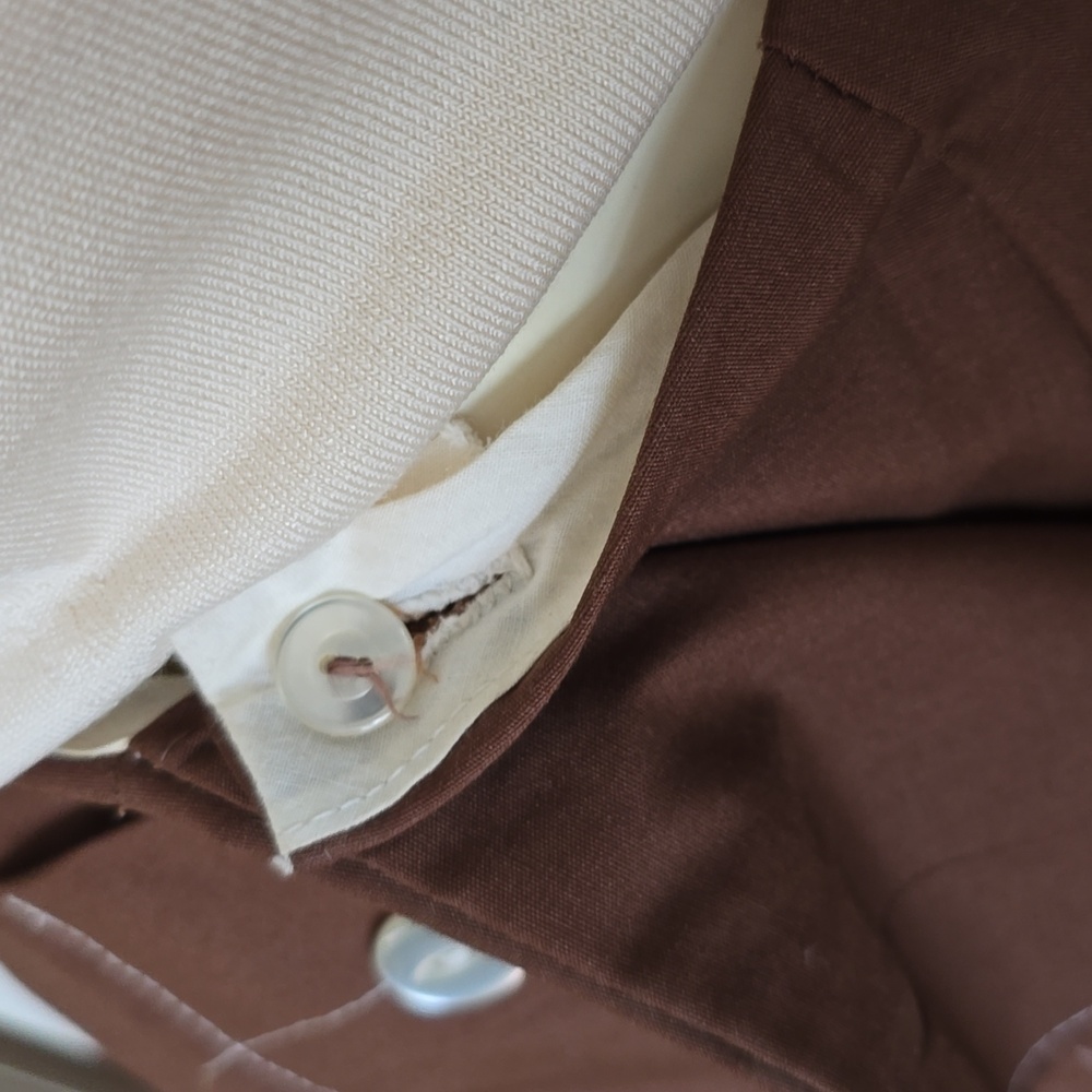 70s Vintage Button-Front Mini Skort Culotte Size Small - Picture 6 of 7